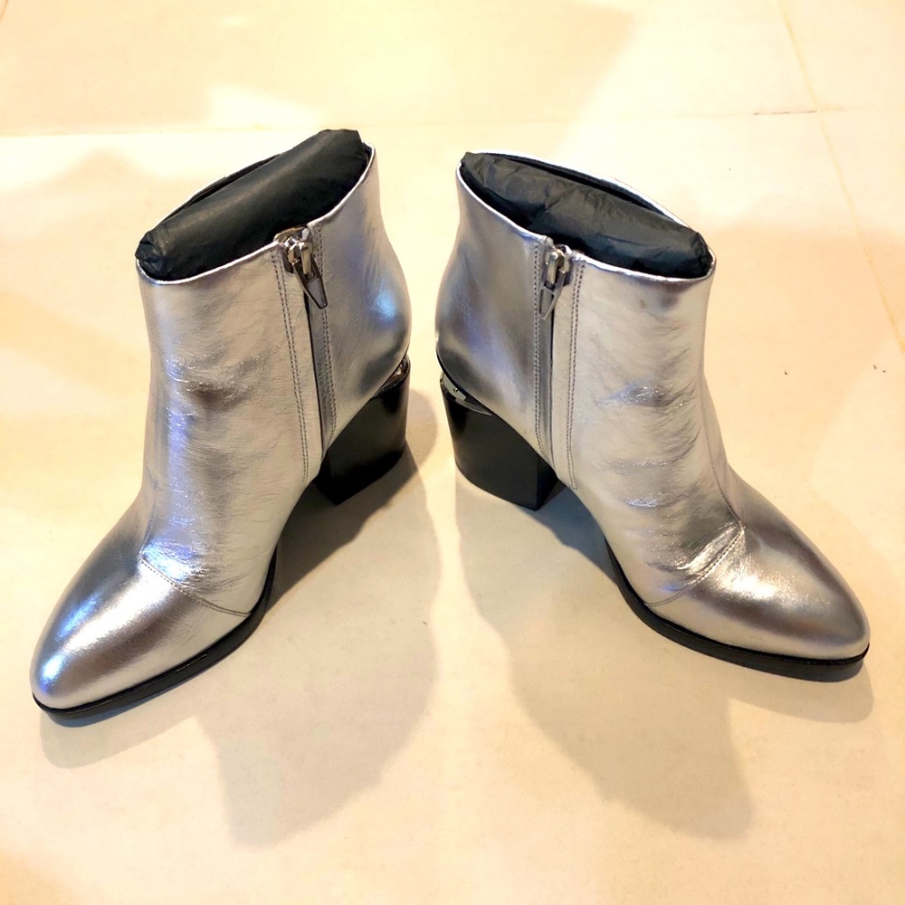 Alexander Wang Gabi Booties Silver